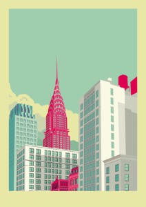 Illustration de New York par Remko Heemskerk