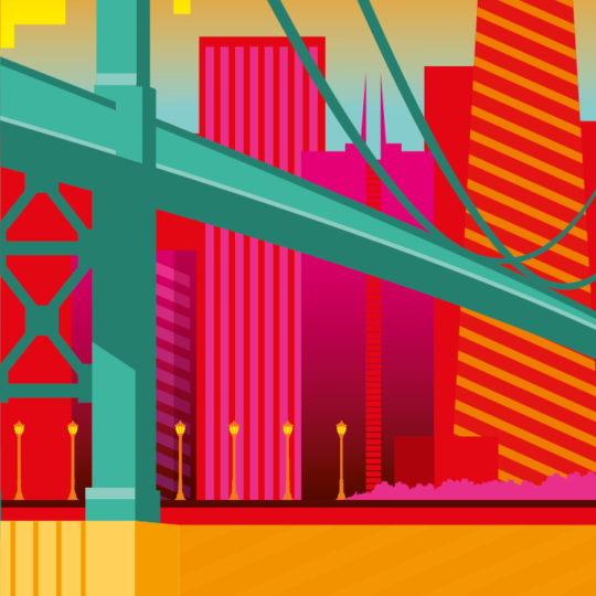 Zoom sur l’illustration San Francisco electro