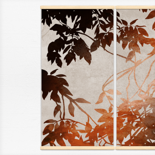 Kakémonos décoratifs avec l’illustration feuilles d'automne