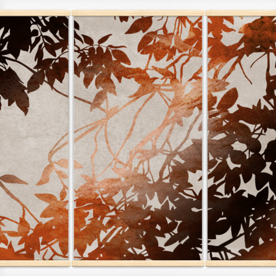 Kakémonos décoratifs avec l’illustration feuilles d'automne